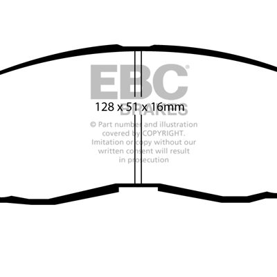EBC Yellowstuff Street and Track Brake Pads DP4830R