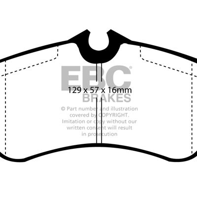EBC Yellowstuff Street and Track Brake Pads DP4833R