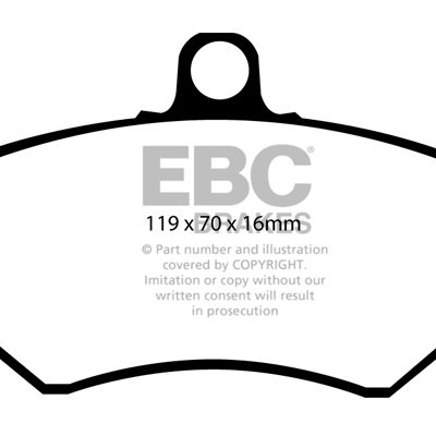 EBC Yellowstuff Street and Track Brake Pads DP4841R