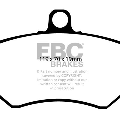 EBC Yellowstuff Street and Track Brake Pads DP4841/2R