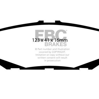 LEXUS GS300 3.0 93-95 EBC Redstuff Ceramic LOW DUST Brake Pads