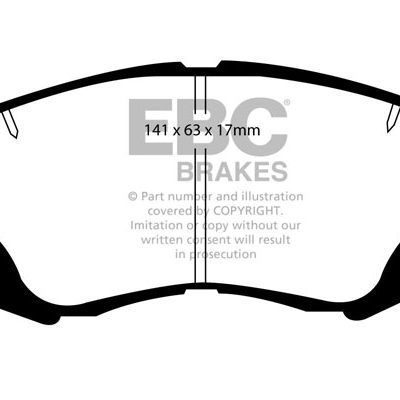 LEXUS GS300 3.0 91-93 EBC Redstuff Ceramic LOW DUST Brake Pads