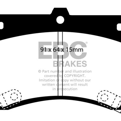 EBC Yellowstuff Street and Track Brake Pads DP4884R