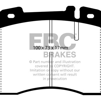 FERRARI 456 5.5 92-2003 EBC Redstuff Ceramic LOW DUST Brake Pads