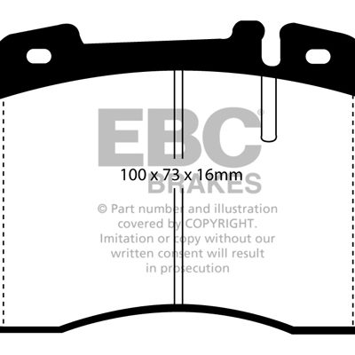 MERCEDES-BENZ (W124) 400 E 91-93 EBC Redstuff Ceramic LOW DUST Brake Pads