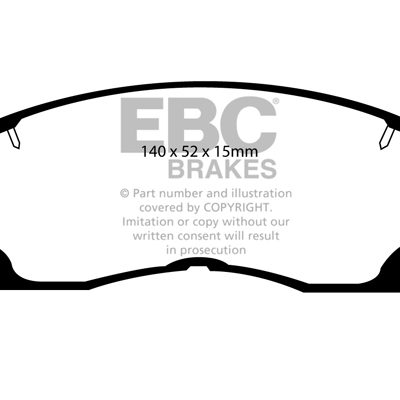 EBC Yellowstuff Street and Track Brake Pads DP4936R