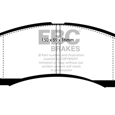 MITSUBISHI FTO 2.0 (GP) 94-2000 EBC Redstuff Ceramic LOW DUST Brake Pads