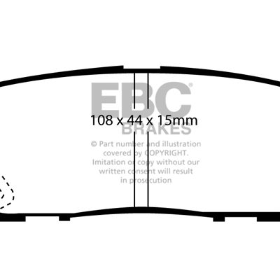 EBC Yellowstuff Street and Track Brake Pads DP4958R
