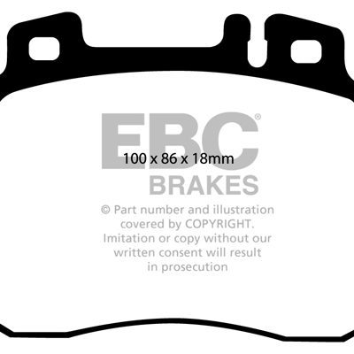 BMW (ALPINA) B10 (E34) 3.0 93-95 EBC Redstuff Ceramic LOW DUST Brake Pads