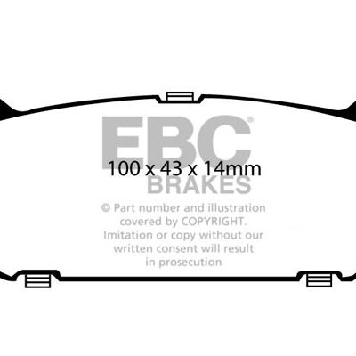 EBC Yellowstuff Street and Track Brake Pads DP4972R