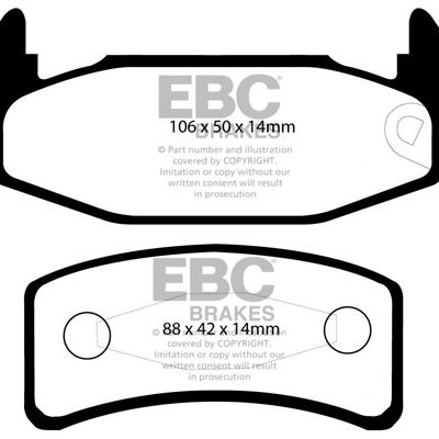 EBC Yellowstuff Street and Track Brake Pads DP4978R