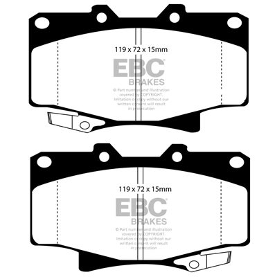 EBC Yellowstuff Street and Track Brake Pads DP4992R