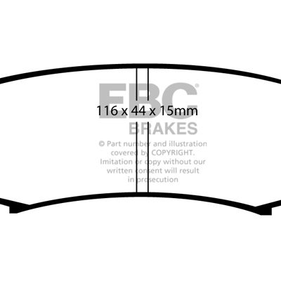 EBC Yellowstuff Street and Track Brake Pads DP4993R