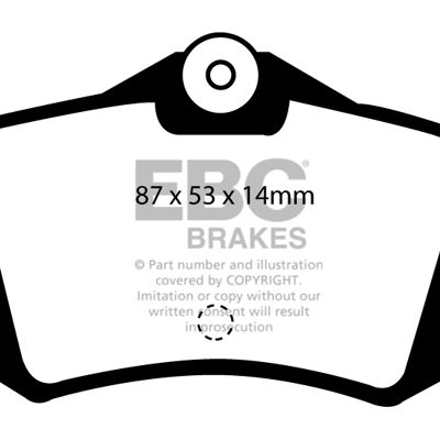 EBC Yellowstuff Street and Track Brake Pads DP4999R