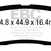 EBC Yellowstuff Street and Track Brake Pads DP43012R