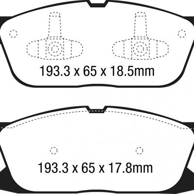 EBC Yellowstuff Street and Track Brake Pads DP43046R