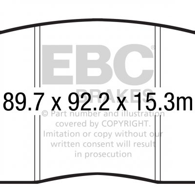 EBC Yellowstuff Street and Track Brake Pads DP43055R