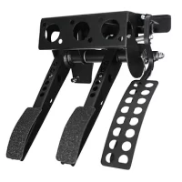 Classic Mini Top Mounted 3 Pedal System W/Offset Clutch - Mild Steel Reinforced Pedals